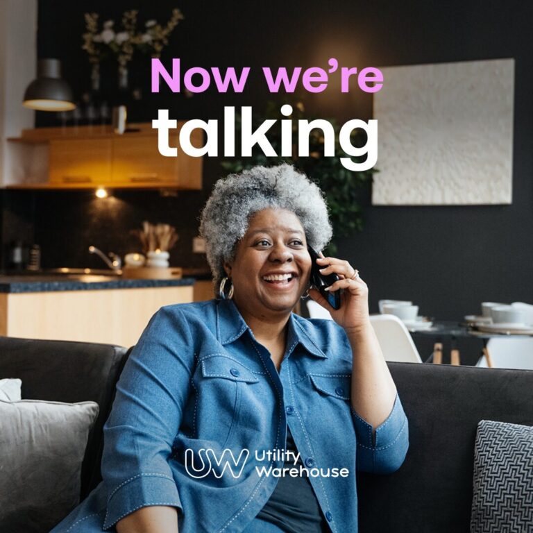 Free Sim Cards Cannock Chase: How to Get 3 for FREE with UW image of a lady on a mobile for free sim cards cannock chase